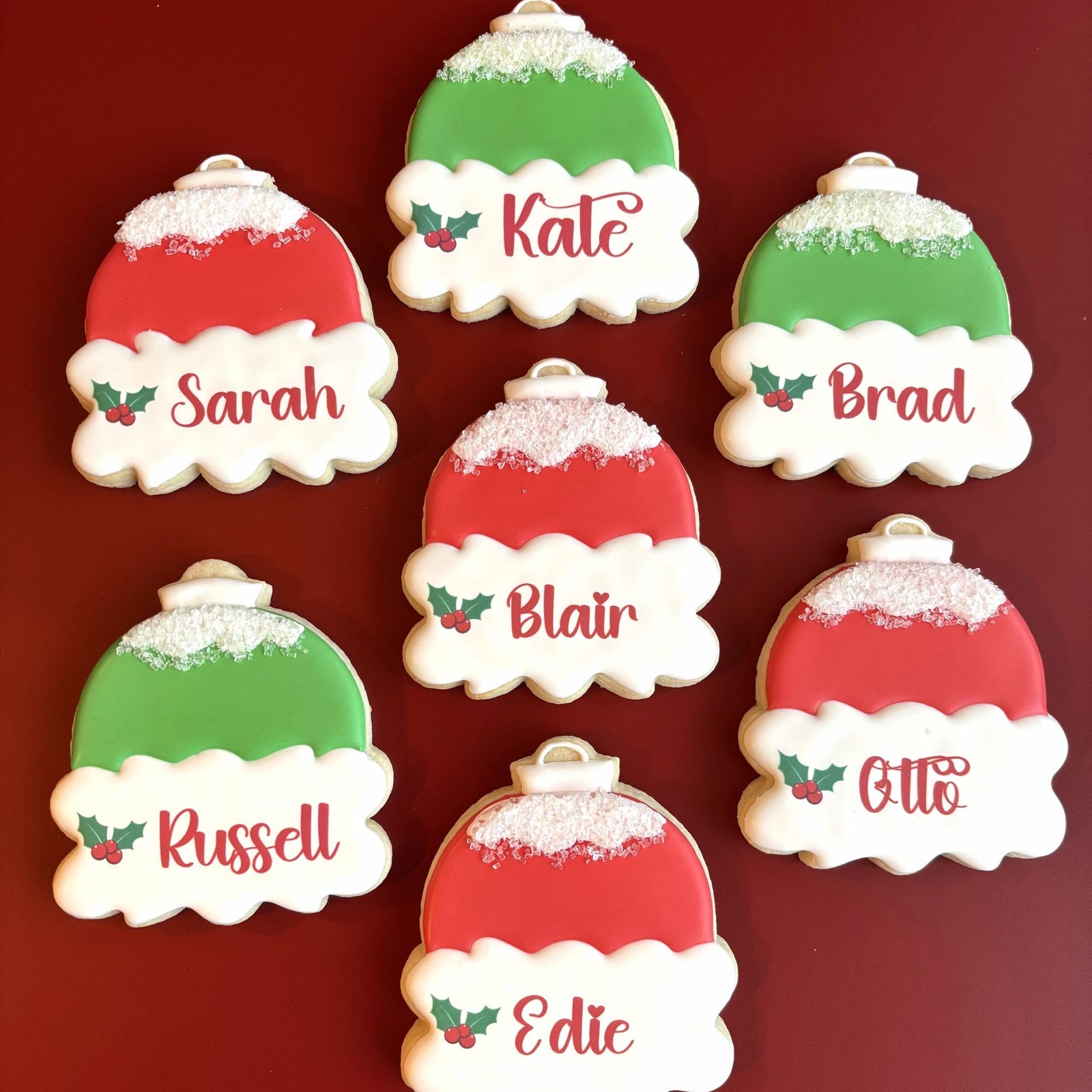 Christmas Ornament Name Plaque