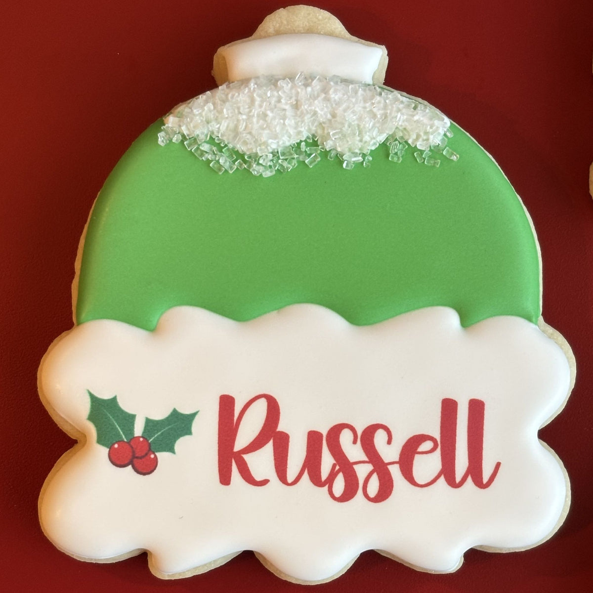 Christmas Ornament Name Plaque