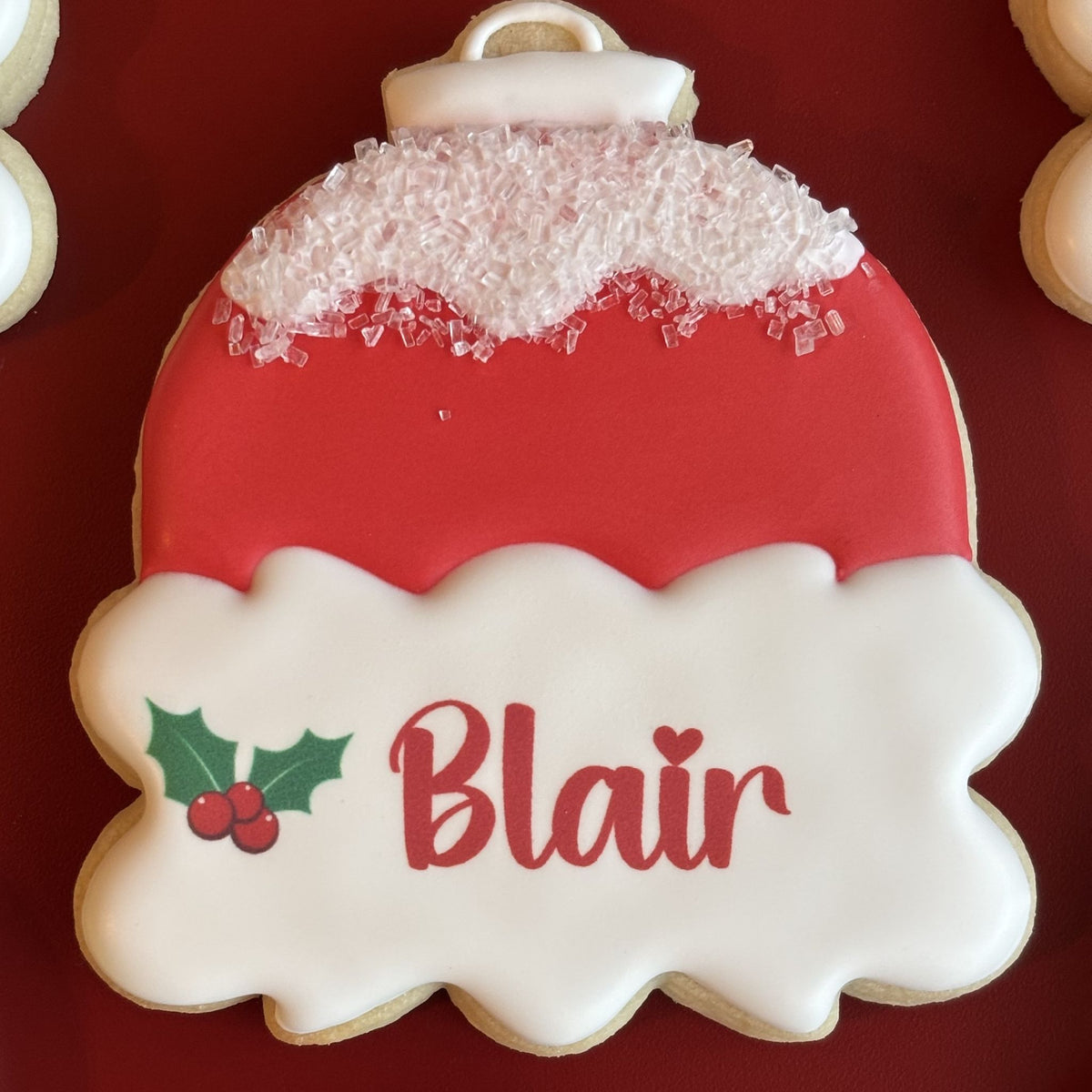 Christmas Ornament Name Plaque