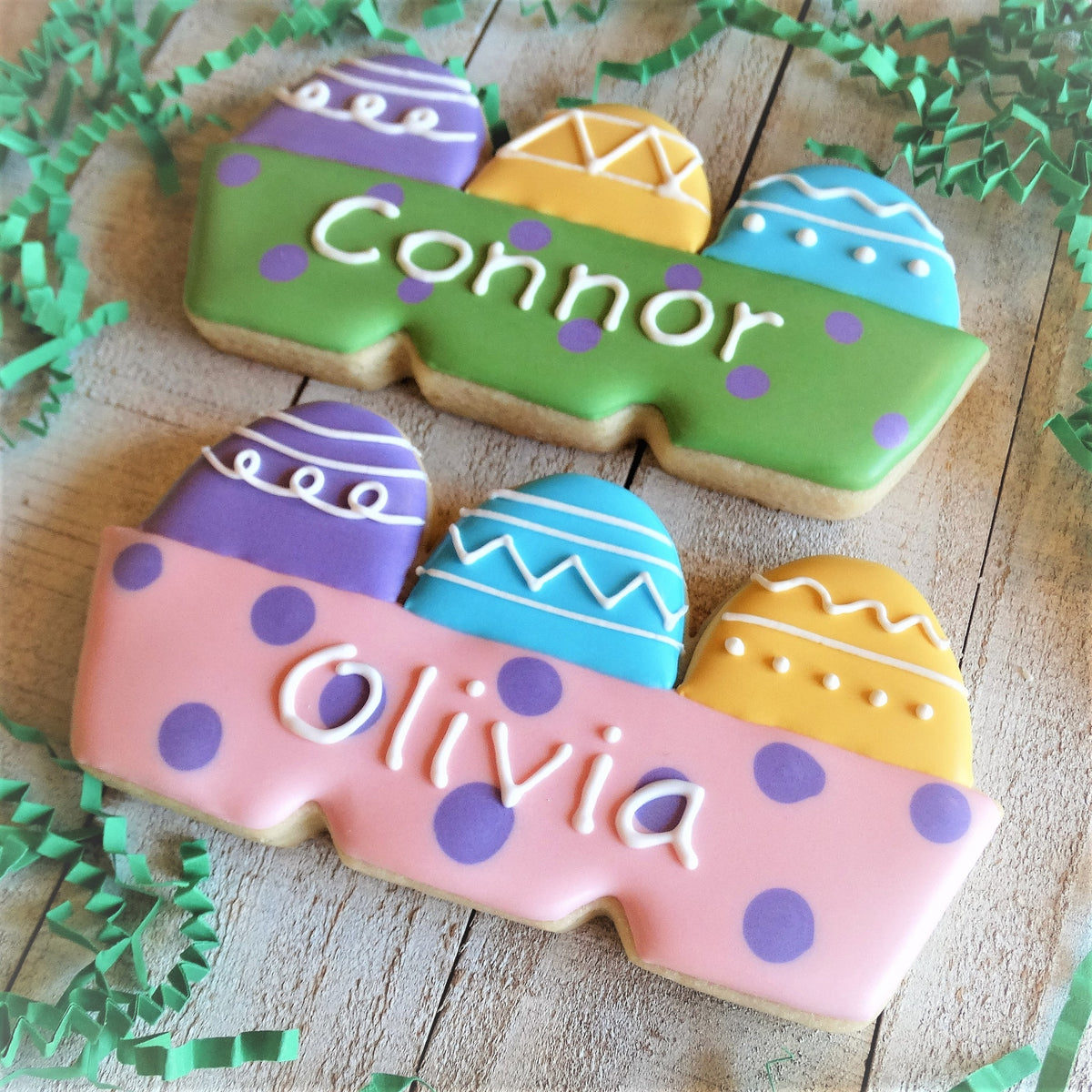 Jumbo Easter Personalized Assorted Sugar Cookies